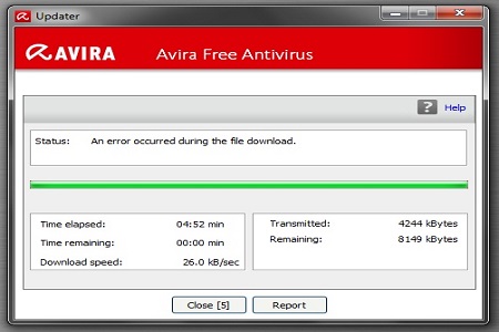 Error Avira Free 2013 Main