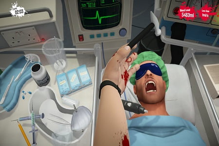 Surgeon Simulator Menu