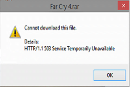 Error 503 Menu