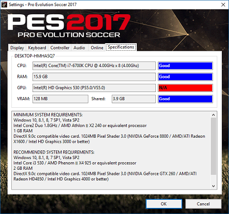 Dxcpl 32 Bit Pes 2017