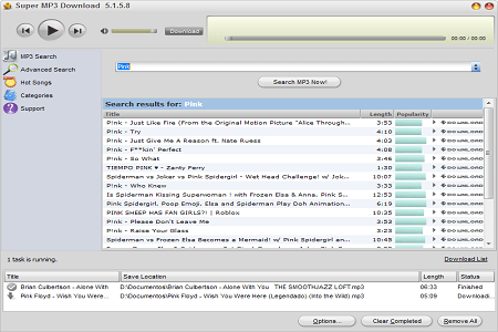 Super Mp3 Download Menu