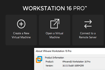 Vmware 16 Menu