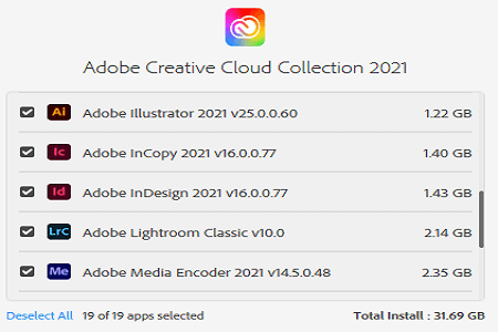 Adobe Master Cc 2021 Menu