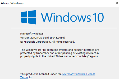 Windows 10 19045.3086