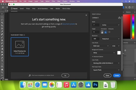 Adobe Photoshop 2025 Mac Menu