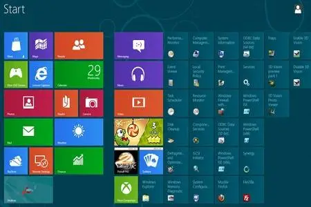 Windows 8 Pro Retail Menu