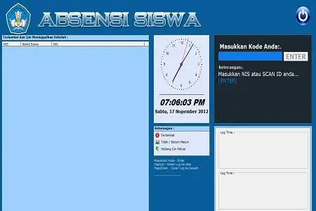 Presensi Siswa Menu
