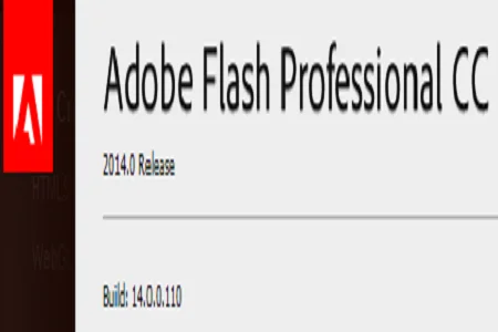 Adobe Flash CC 2014 Menu