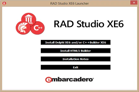 Delphi XE6 Menu