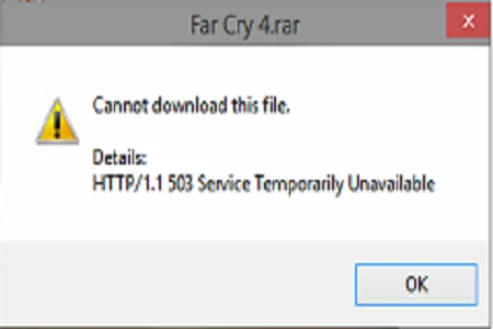 Error 503 Menu