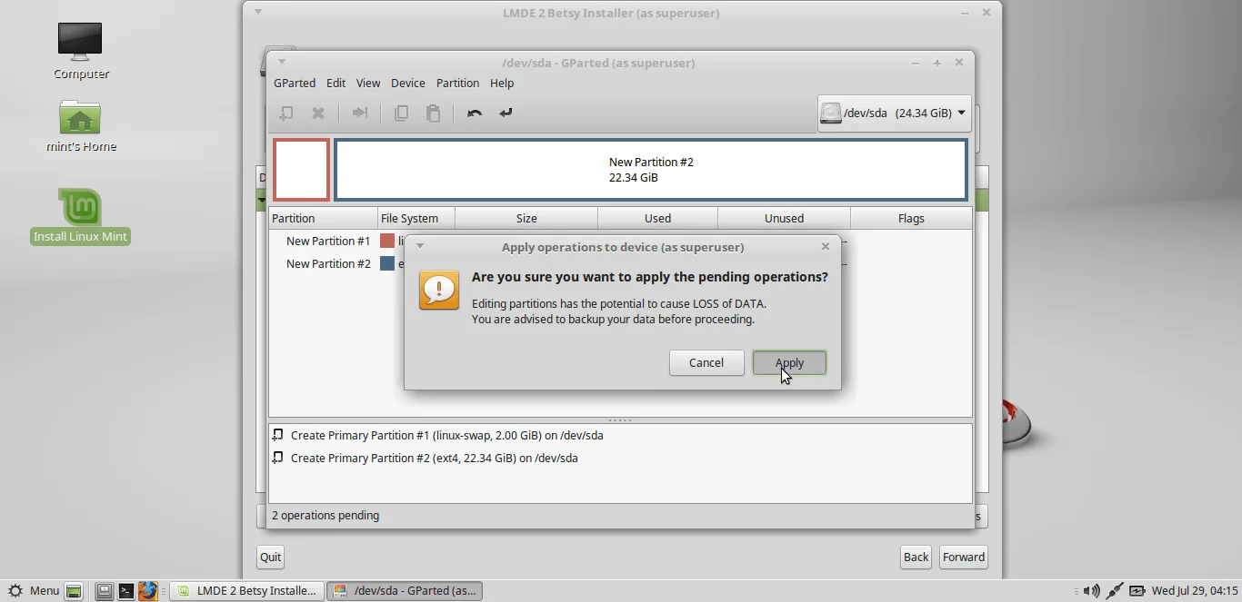 Cara Install Linux Mint Debian Edition!! Screenshot 101