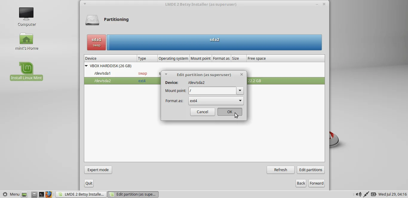 Cara Install Linux Mint Debian Edition!! Screenshot 131