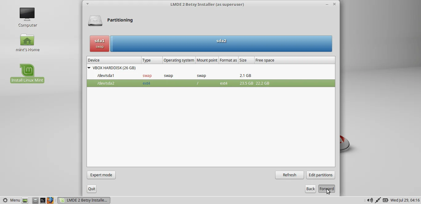 Cara Install Linux Mint Debian Edition!! Screenshot 141