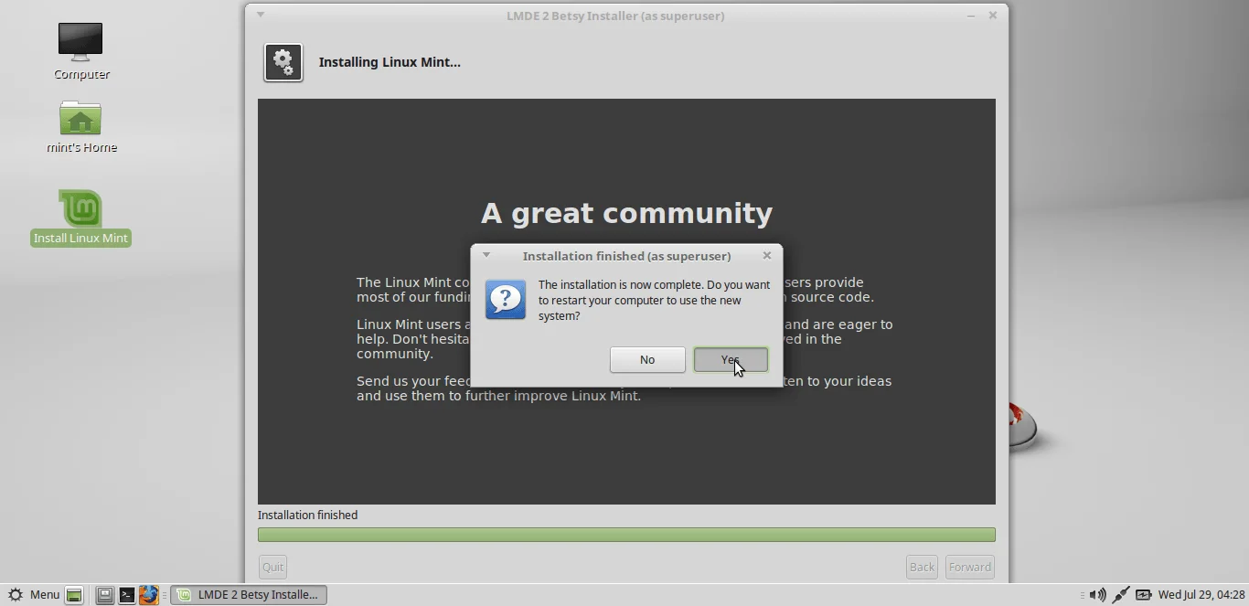 Cara Install Linux Mint Debian Edition!! Screenshot 18