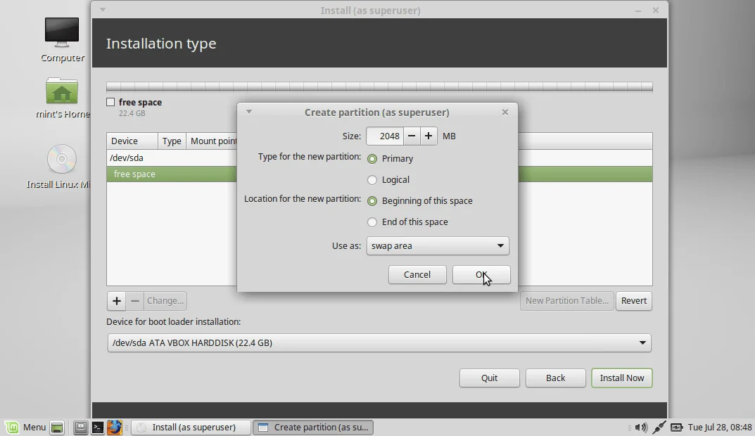 Cara Install Linux Mint!! Screenshot 4