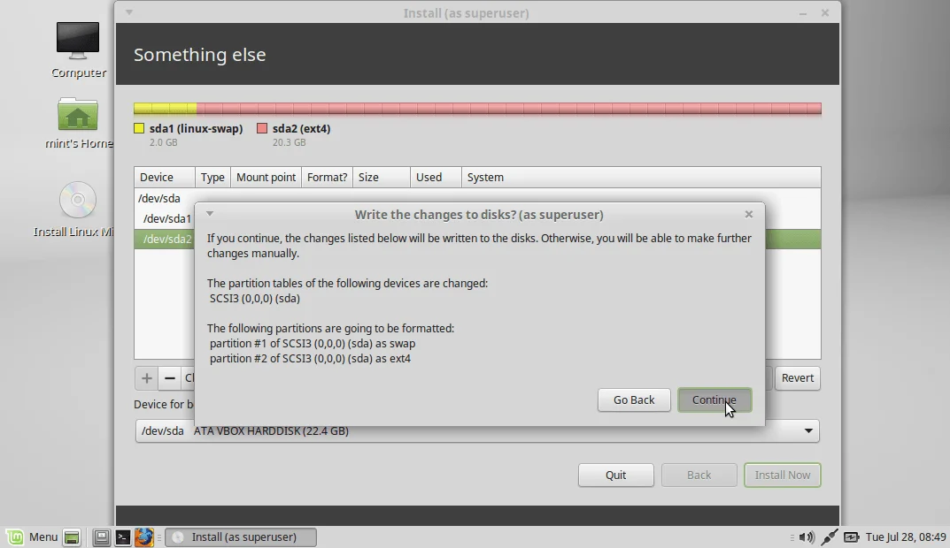 Cara Install Linux Mint!! Screenshot 7