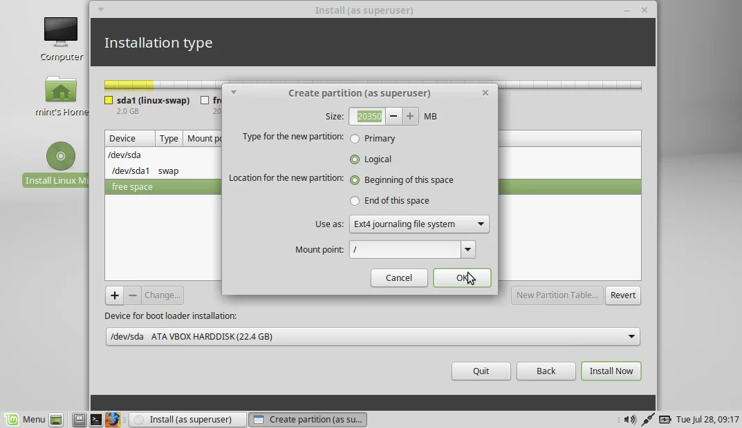 Cara Install Linux Mint!! Screenshot1