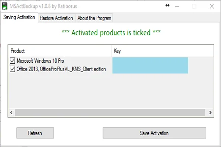 Backup aktivasi windows 10