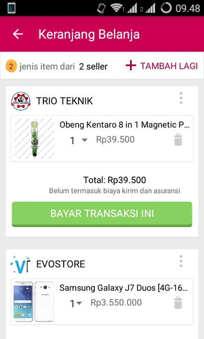 Belanja Mudah Dengan Jari? Yap Bukalapak Apps Jawabnya!! Keranjang Belanja