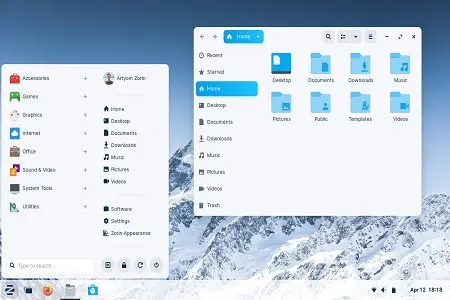 Zorin Os 16 Menu