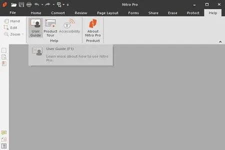 Nitro PDF 11 Menu