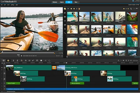 Corel Video x10 Menu