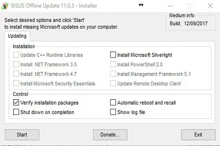 Wsus Menu 8.1