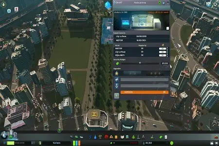 Cities Skylane Concerts Menu