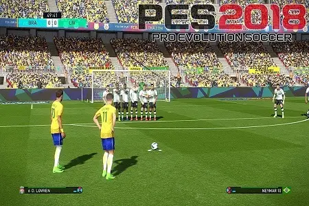 PES 2018 Menu