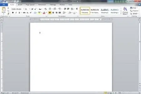word 2010 menu