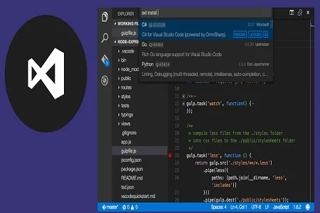 visual studio 2019 menu