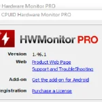 CPUID HWMonitor Pro 1.46!! HW Monitor Pro Menu