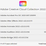 Adobe Master (Creative Cloud Collection) CC 2022 Update April 2022!! Adobe Master CC 2022 Menu