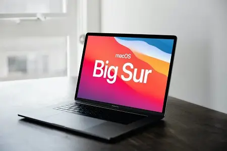MacOS Big Sur menu