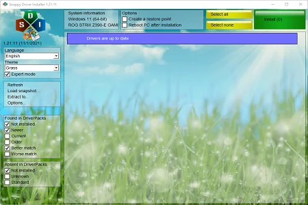 Snappy Driver 1.23.5 Update Juni 2023!! Snappy Driver 1.21.11 Menu