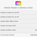 Adobe Master (Creative Cloud Collection) CC 2023 Update September!! Adobe Master 2023 Menu