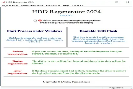 Hdd Regenerator 2024 Software Memperbaiki Bad Sector Hardisk!! Hdd Regenerator 2024 Menu