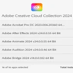 Adobe Master (Creative Cloud Collection) CC 2024!! Adobe Master CC 2024 Menu