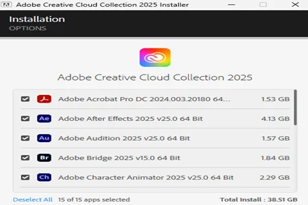 Adobe Master CC 2025 Menu Adobe Master CC 2025 Menu