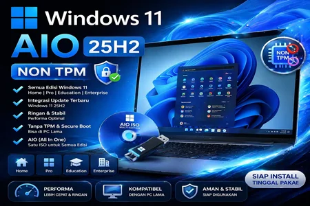 Windows 11 AIO 25H2 Non TPM