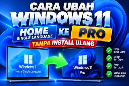 Windows 11 Home Single Language ke Pro