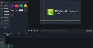 camtasia 2018 menu